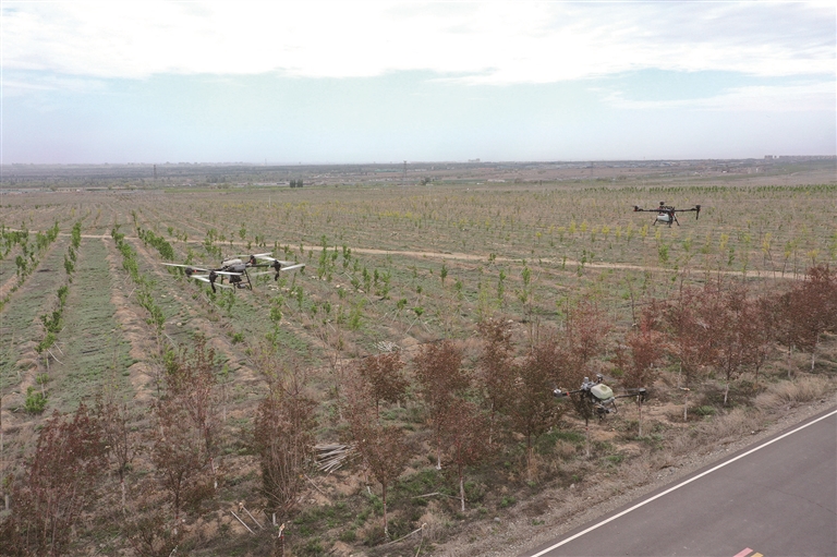 保护碧水蓝天 共建美好家园 | 昌吉市启动无人机“灭虫军团” 智能飞防日均作业1200...