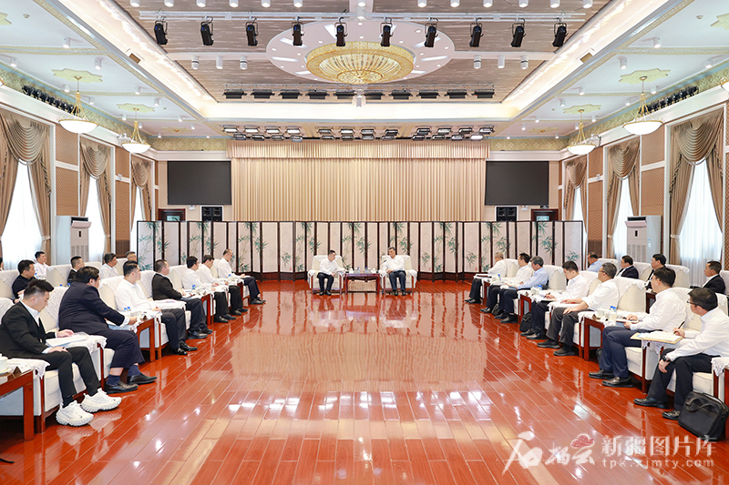 马兴瑞艾尔肯·吐尼亚孜会见中国青年企业家协会代表团